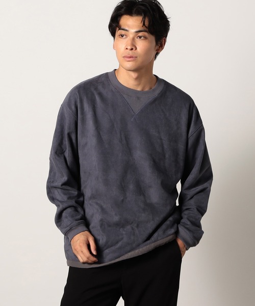 Grand PARK（グランドパーク）の「マイクロファイバーダブルフェイススウェット（スウェット・メンズ・ブラック/ベージュ/ブルー・MEDIUM/LARGE）」の3枚目の写真