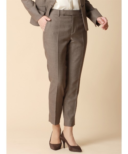 【セール】テーパードパンツ ウォッシャブル ストレッチ ライトミルドバスケット 織柄（スーツパンツ）｜SUIT SQUARE（スーツスクエア）