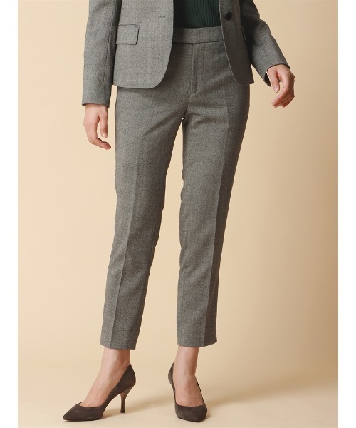 【セール】テーパードパンツ ウォッシャブル ストレッチ ライトミルドバスケット 織柄（スーツパンツ）｜SUIT SQUARE（スーツスクエア）
