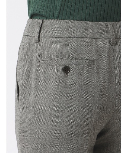 【セール】テーパードパンツ ウォッシャブル ストレッチ ライトミルドバスケット 織柄（スーツパンツ）｜SUIT SQUARE（スーツスクエア）