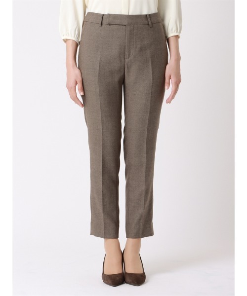 【セール】テーパードパンツ ウォッシャブル ストレッチ ライトミルドバスケット 織柄（スーツパンツ）｜SUIT SQUARE（スーツスクエア）