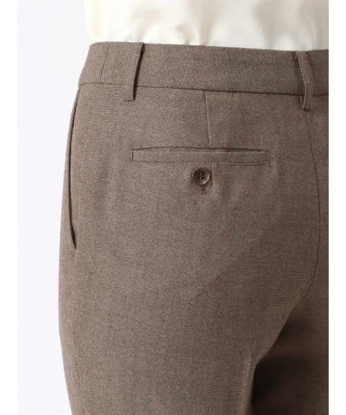 【セール】テーパードパンツ ウォッシャブル ストレッチ ライトミルドバスケット 織柄（スーツパンツ）｜SUIT SQUARE（スーツスクエア）