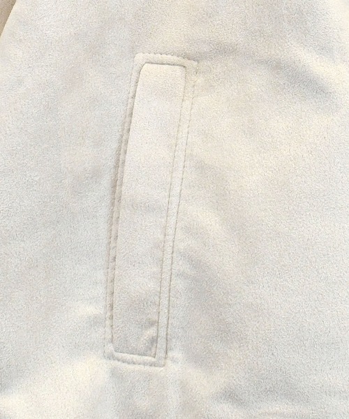 【セール】faux suede track jacket/スウェードタッチ ワンポイント刺繍 袖ライン トラックジャケット（ジャージ）｜おしゃれスタ（オシャレスタ）