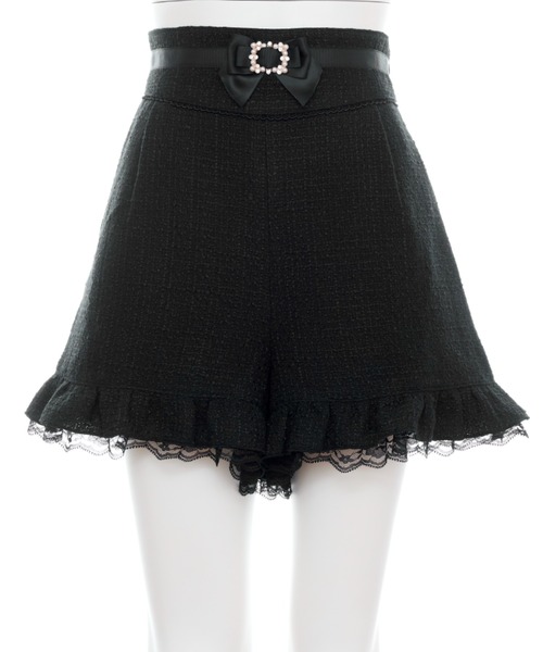 Secret Honey（シークレットハニー）の「ツィードショートパンツ（その他パンツ・レディース・ブラック/グレー・MEDIUM）」の9枚目の写真