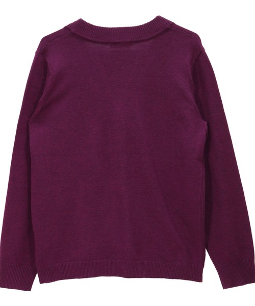 セール】裾丸Vネックニットカーディガン（カーディガン/ボレロ