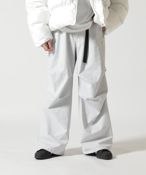 DANKE SCHON(ダンケシェーン)の「DankeSchon/ダンケシェーン/LAYERNYLON WIDESNOW PANTS(その他パンツ・レディース・ブラック/ホワイト/グレー・S/M/L)」の2枚目の写真