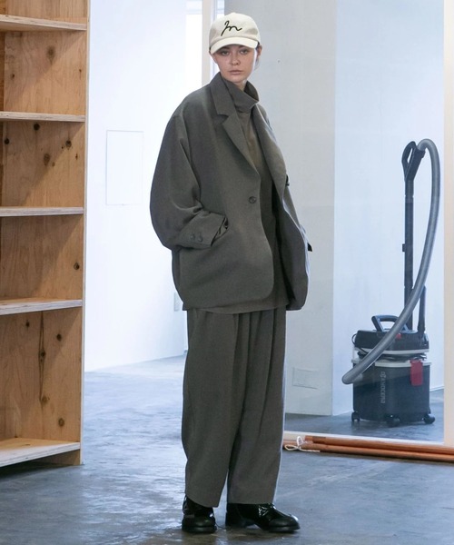 【Roland Mouret】 Lucanusウールクレープ wide legパンツ Roland Mouret Lucanus Wool Crepe Wide Leg Pants Cream