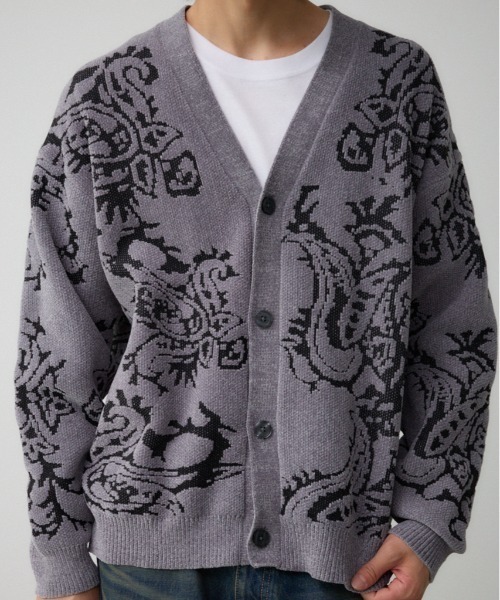 【セール】モールジャガードカーディガン（カーディガン/ボレロ）｜AZUL BY MOUSSY（アズールバイマウジー）