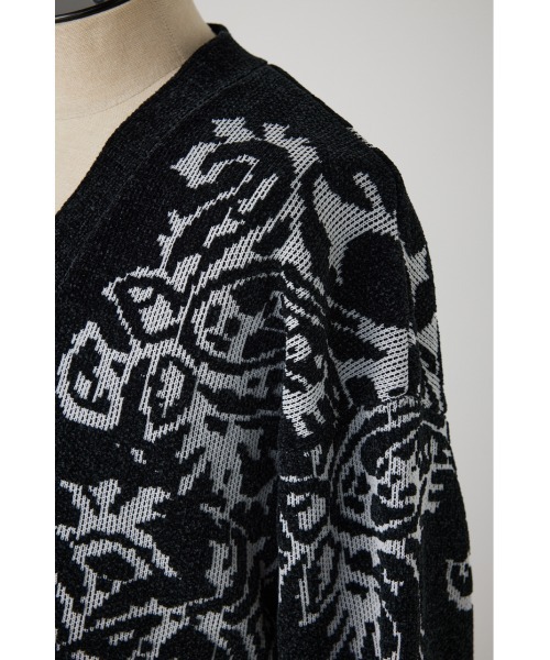 【セール】モールジャガードカーディガン（カーディガン/ボレロ）｜AZUL BY MOUSSY（アズールバイマウジー）