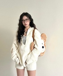 almo(アルモ)の【LAMPOON】スキッパーニットセットアップ(セットアップ)