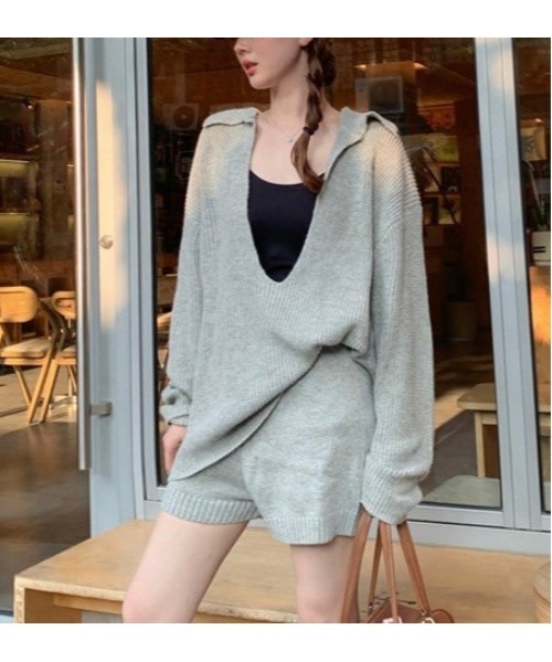 LAMPOON】スキッパーニットセットアップ（セットアップ）｜almo