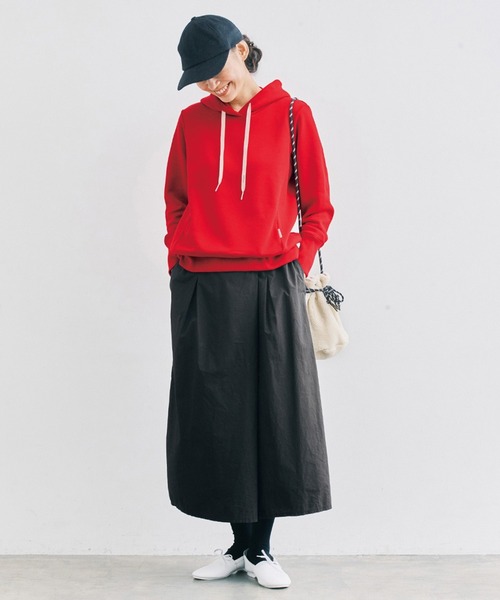 and myera(アンド マイラ)の「and myera 巻き風スカート(スカート・レディース・キャメル/ブラック・M/L/LL/S)」の16枚目の写真