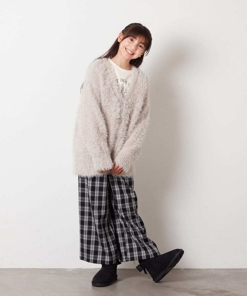 a.v.v（アーヴェヴェ）の「[160]サスペンダー付きワイドパンツ（その他パンツ・キッズ・ブラック/ホワイト/グレー/ダークインディゴブルー/ベージュ・160）」の21枚目の写真