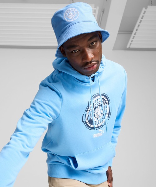 PUMA（プーマ）の「PUMA プーマ ユニセックス マンチェスターシティ FC ESS バケットハット（ハット・メンズ・ネイビー/ブルー系その他/ブラック系その他・S/M/L/XL/SMALL/LARGE）」の3枚目の写真