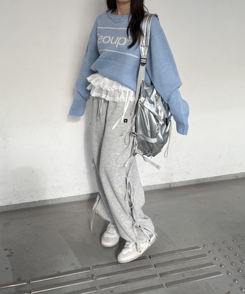 nemne store(ネンネストア)の「【Seoup】オリジナルロゴニット(ニット/セーター・レディース・アイボリー/ブルー/ブラウン・SMALL/MEDIUM)」の16枚目の写真