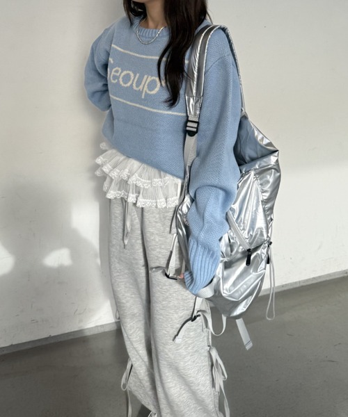 nemne store(ネンネストア)の「【Seoup】オリジナルロゴニット(ニット/セーター・レディース・アイボリー/ブルー/ブラウン・SMALL/MEDIUM)」の18枚目の写真