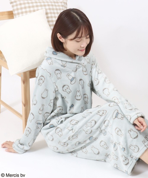 セール】Miffy（ミッフィー）キャラクターふわもこボアフリース起毛総