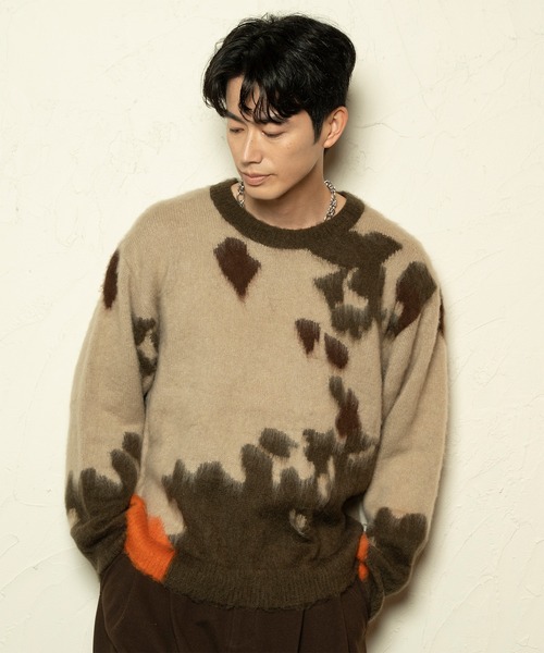 Forte(フォルテ)(フォルテ)の「West Side Modern Jacquard Knit / ウエストサイドモダン ジャガードニット/軽い着心地/ユニセックス(ニット/セーター・メンズ・ベージュ/ホワイト・LARGE/MEDIUM)」の18枚目の写真