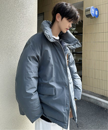 neos（ネオス）の「【neos】ビッグシルエット タスラン ハイネック 中綿 ハーフ ジャケット（ダウンジャケット/コート）」