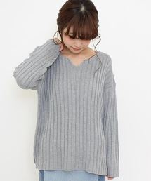 Kastane | ワイドリブプルオーバー(ニット/セーター)