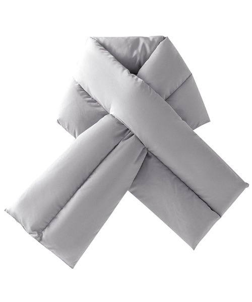 Futier land（フューティアランド）の「クロス中綿マフラー（マフラー・レディース・アイボリー/グレー・FREE）」の10枚目の写真