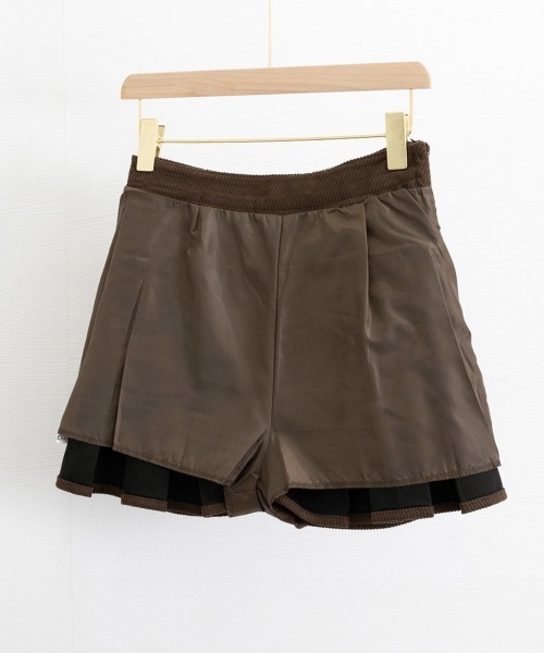 Miniministore（ミニミニストア）の「コーデュロイプリーツスカート ベルト付き（スカート・レディース・ブラック/ダークブラウン・S/M/L/XL）」の20枚目の写真