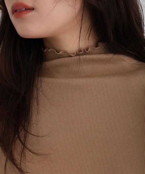 ElegChic（エレグシック）の「ハイネックメロウニット（ニット/セーター・レディース・ベージュ/オフホワイト/ブラック・S/M/XL/XXL/4L）」の16枚目の写真