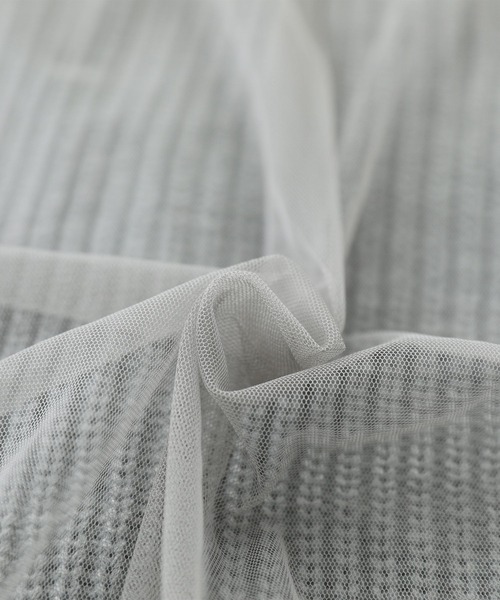 n'OrLABEL（ノアールレーベル）の「『ボリュームチュールニットカーディガン』（カーディガン/ボレロ・レディース・ネイビー/グレー/ブラック・FREE）」の12枚目の写真