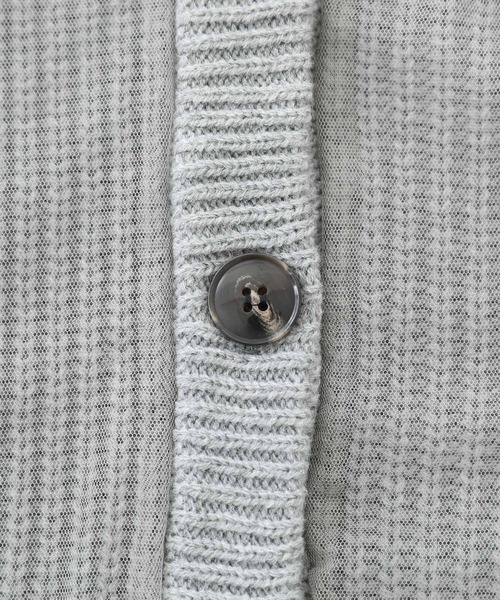 n'OrLABEL（ノアールレーベル）の「『ボリュームチュールニットカーディガン』（カーディガン/ボレロ・レディース・ネイビー/グレー/ブラック・FREE）」の16枚目の写真