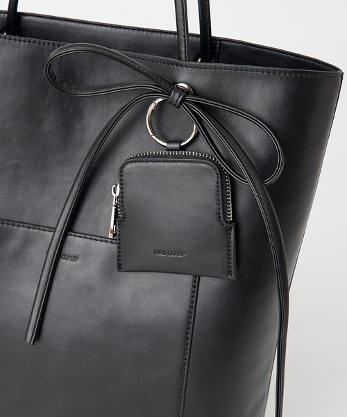 one after another NICE CLAUP(ワンアフターアナザーナイスクラップ)の「WEB限定/ポーチ付き大人トートバッグ(トートバッグ・レディース・ブラック/モカ/アイボリー/ピンク・FREE)」の12枚目の写真