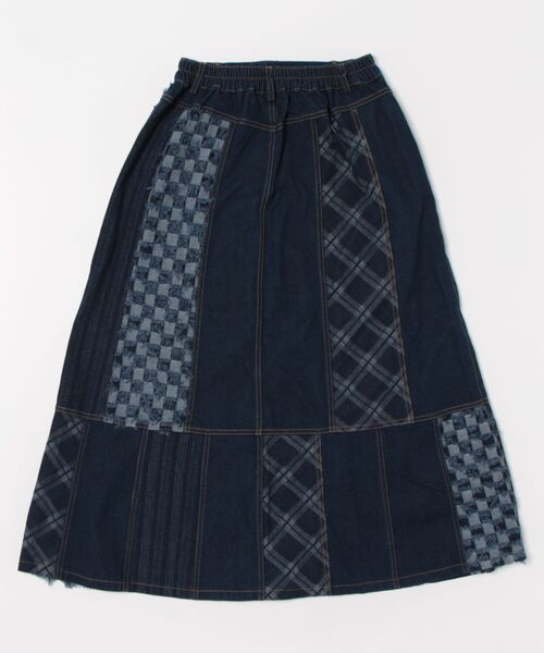 チチカカ(チチカカ)の「デニムパッチスカート(デニムスカート・レディース・ブルー/ブラック・MEDIUM/LARGE)」の8枚目の写真