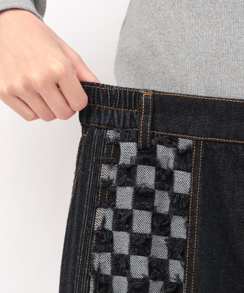 チチカカ(チチカカ)の「デニムパッチスカート(デニムスカート・レディース・ブルー/ブラック・MEDIUM/LARGE)」の16枚目の写真