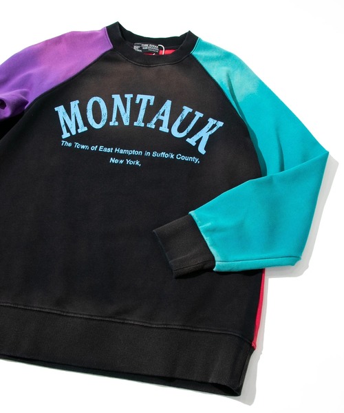 【セール】CUBE SUGAR/キューブシュガー 裏毛スプレー加工ラグランPO（スウェット）｜CUBE SUGAR（キューブシュガー）