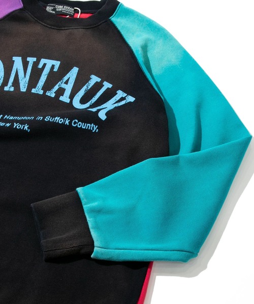 【セール】CUBE SUGAR/キューブシュガー 裏毛スプレー加工ラグランPO（スウェット）｜CUBE SUGAR（キューブシュガー）