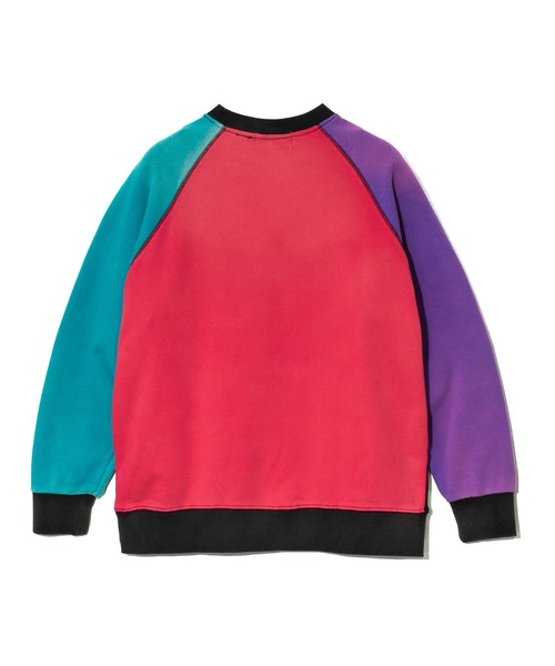 【セール】CUBE SUGAR/キューブシュガー 裏毛スプレー加工ラグランPO（スウェット）｜CUBE SUGAR（キューブシュガー）