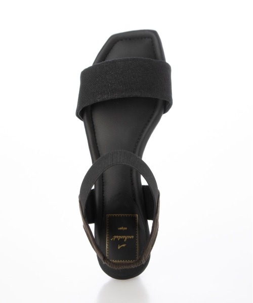 enchanted（エンチャンテッド）の「ワンストラップマテリアルゴムウエッジサンダル（サンダル・レディース・ブラック/ブルーグレー/ベージュ・S/M/L/LL）」の13枚目の写真