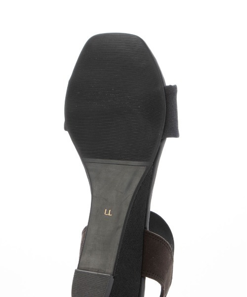 enchanted（エンチャンテッド）の「ワンストラップマテリアルゴムウエッジサンダル（サンダル・レディース・ブラック/ブルーグレー/ベージュ・S/M/L/LL）」の14枚目の写真