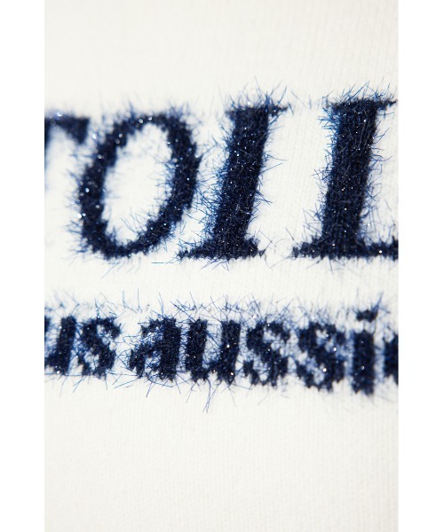 rienda（リエンダ）の「エトワールジャガードニットトップス 半袖 夏服（ニット/セーター・レディース・ピンク/ブラック/ホワイト・FREE）」の15枚目の写真