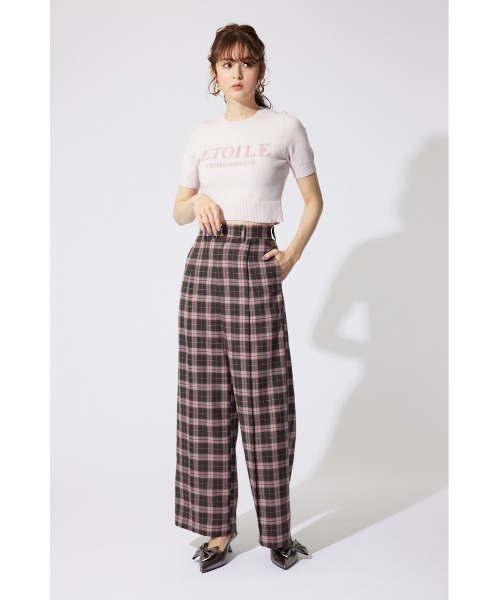 rienda（リエンダ）の「エトワールジャガードニットトップス 半袖 夏服（ニット/セーター・レディース・ピンク/ブラック/ホワイト・FREE）」の21枚目の写真