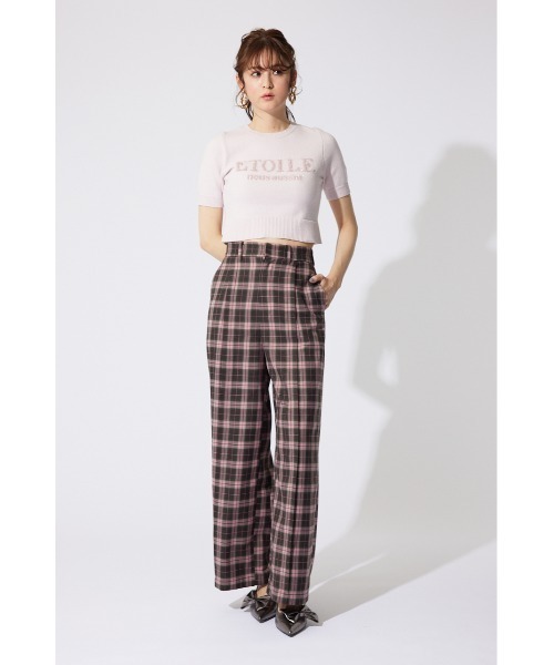 rienda（リエンダ）の「エトワールジャガードニットトップス 半袖 夏服（ニット/セーター・レディース・ピンク/ブラック/ホワイト・FREE）」の22枚目の写真