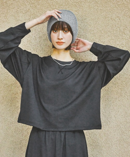LAKOLE(ラコレ)の「ラメリブニットワッチ / 252665(ニットキャップ/ビーニー・レディース・ブラック/グレー・FREE)」の9枚目の写真