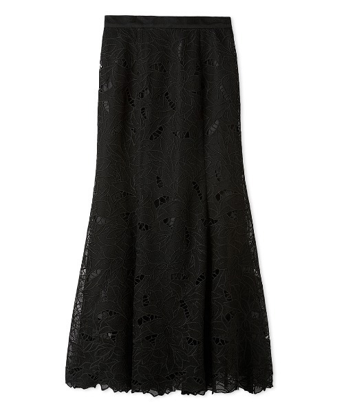 SNIDEL(スナイデル)の「カットワークセミフレアスカート(スカート・レディース・グレー/ブラック/アイボリー・0/1)」の1枚目の写真