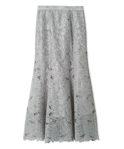 SNIDEL(スナイデル)の「カットワークセミフレアスカート(スカート・レディース・グレー/ブラック/アイボリー・0/1)」の10枚目の写真