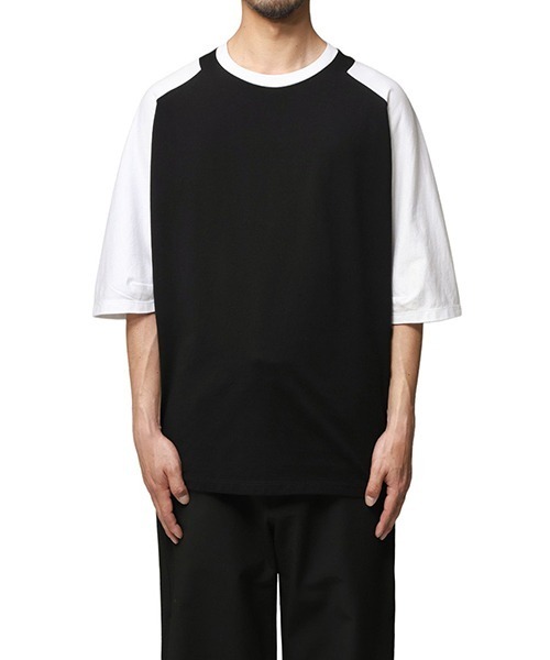 FUMITO GANRYU（フミトガンリュウ）の「FUMITO GANRYU / フミト ガンリュウ：Kinetic T-shirt：Fu11-Cu-02[WAX]（Tシャツ/カットソー・メンズ・ブラック×ホワイト・2）」の5枚目の写真