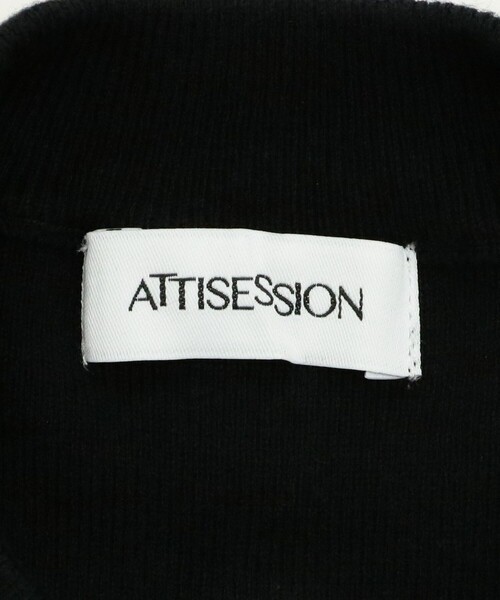 ATTISESSION(アティセッション)の「<ATTISESSION>コットンナイロンシルク ジップ カーディガン(カーディガン/ボレロ・レディース・ブラック/グレー・FREE)」の18枚目の写真
