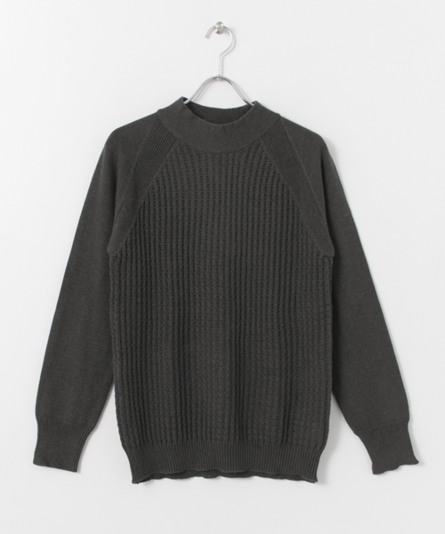 URBAN RESEARCH DOORS MENS(アーバンリサーチ ドアーズ メンズ)の「FORK&SPOON コットンウールモックネックニット(ニット/セーター・メンズ・ネイビー/キャメル/オフホワイト/チャコールグレー・40/38)」の18枚目の写真