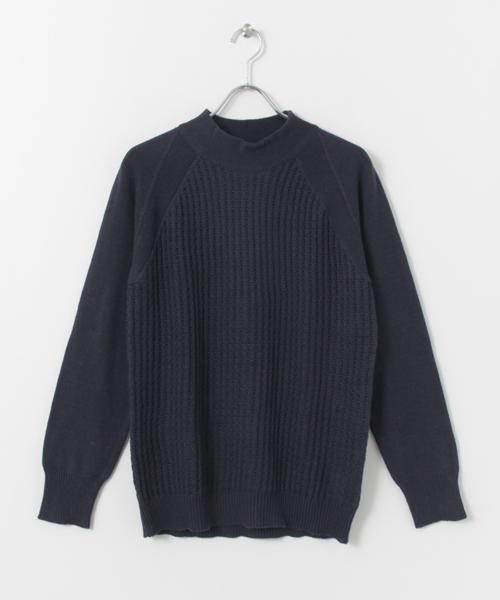 URBAN RESEARCH DOORS MENS(アーバンリサーチ ドアーズ メンズ)の「FORK&SPOON コットンウールモックネックニット(ニット/セーター・メンズ・ネイビー/キャメル/オフホワイト/チャコールグレー・40/38)」の19枚目の写真
