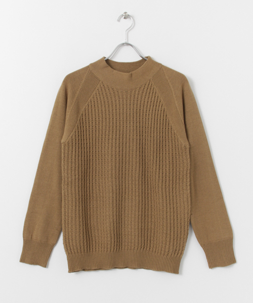URBAN RESEARCH DOORS MENS(アーバンリサーチ ドアーズ メンズ)の「FORK&SPOON コットンウールモックネックニット(ニット/セーター・メンズ・ネイビー/キャメル/オフホワイト/チャコールグレー・40/38)」の20枚目の写真