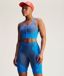 adidas by Stella McCartney | adidas by Stella McCartney ツートーン ジップ クロップトップ / アディダス adidas(Tシャツ/カットソー)