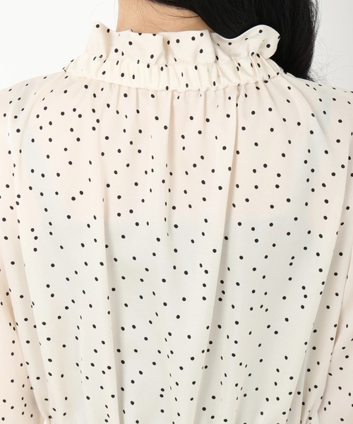 スパンサテンドット ワンピース（ワンピース）｜STRAWBERRY